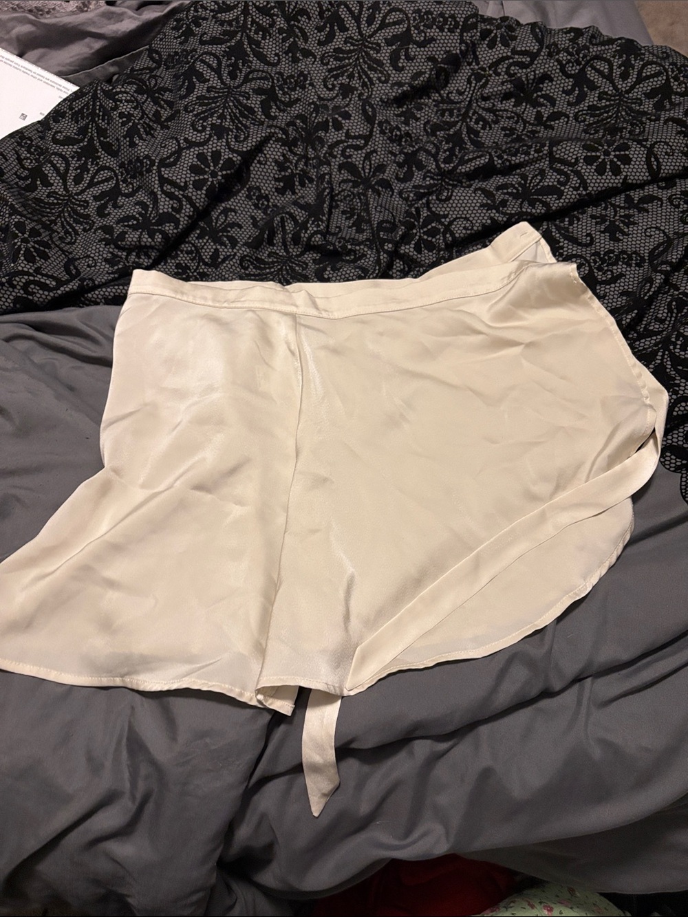 Altar'd State Ivory Mini Skirt